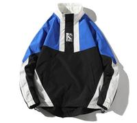 FUNMOON Blouson Femmes Cargo Hiver Color Block Mode De Marque Baggy Pour Jeunes Automne XL