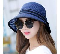 FUNMOON Chapeau Femme Chapeau De Paille Large Bord De Plage De Soleil De Voyage Extérieur -380071