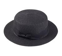 FUNMOON Chapeau Femme Chapeau NoUVeau Été De Soleil Ruban De Paille Os De Plage Plat Parent -382112