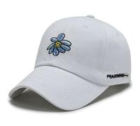 FUNMOON Chapeau Femmes De Baseball Et En Coton Brodé De Petites Fleurs De Marguerite Version Coréenne Du Filet Rouge De -526051