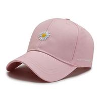 FUNMOON Chapeau Femmes De Baseball Et En Coton Brodé De Petites Fleurs De Marguerite Version Coréenne Du Filet Rouge De -526041