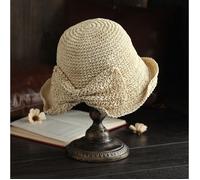 FUNMOON Chapeau Femmes De Paille Rond Pliable Grande Plage 30 40Cm Bord 80 100Cm De Diamètre Protéger Les Voyages Les -615011