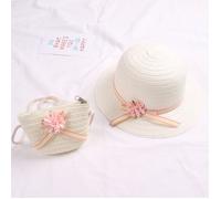 FUNMOON Chapeau Garçon De Paille Respirant Bébé CoUVre-Soleil Avec Sac Main Protection UV Et Collection Été -613051