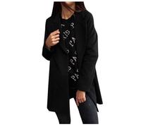 FUNMOON Femmes veste - Vareuse - Casaque - Blazer Artificielle En Laine Élégant Blend Slim D'Extérieur L