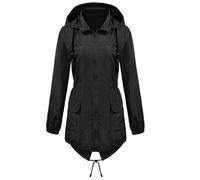 FUNMOON Femmes veste - Vareuse - Casaque - Blazer Cuissards Solide D'Extérieur Taille Plus Imperméable Capuchon Coupe-Vent L