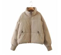 FUNMOON Femmes veste - Vareuse - Casaque - Blazer Mode Pour Dames D'Hiver Chaud Pocket Slim Court Épais Longue En Coton L