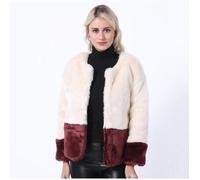 FUNMOON Manteau Femmes Couleur Hiver Matching Chaud Épais D'Extérieur En Vrac Pardessus L