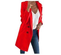 FUNMOON Manteau Femmes Long De Laine Blend Élégant Slim Long Vêtement S