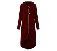 FUNMOON Manteau Femmes Mode Capuche Manches Longues Solide Avec Poche L