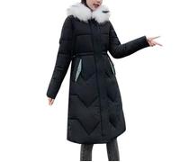 FUNMOON Manteau Femmes Solides Casual Thicker Hiver Chaud Slim Down De Pardessus Paontry M