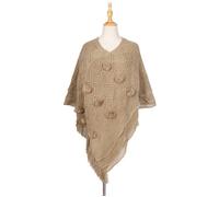 FUNMOON Poncho Femmes Les D'Hiver En Cachemire Tricoté Capes Châle Cardigans S