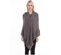 FUNMOON Poncho Femmes Tassels Creux Châle De Marque Pull Capuche D'Hiver Nouvelle S