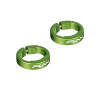 Funn Anneaux de Serrage en Alliage pour poignées de vélo Hilt, Holeshot, Anneaux de Verrouillage de poignées pour Fixer Les poignées de Guidon de vélo en Place (Vert)