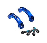 Funn Equalizer Plaques Frontales 31.8mm - Plaques Frontales Adaptées aux Potences à Hauteur de 0mm et 10mm (Bleu)