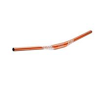 Funn Full On Cintre Riser, Collier 35mm, Largeur 785mm, Rise 15mm (Orange) | Alu AL6061 triple butté, backsweep court, finition sablée anodisée, usage VTT trail, enduro, BMX et route