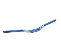 Funn Full On Cintre Riser, Collier 35mm, Largeur 785mm, Rise 30mm (Bleu) | Alu AL6061 triple butté, backsweep court, finition sablée anodisée, usage VTT trail, enduro, BMX et route