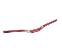 Funn Full On Cintre Riser, Collier 35mm, Largeur 785mm, Rise 30mm (Rouge) | Alu AL6061 triple butté, backsweep court, finition sablée anodisée, usage VTT trail, enduro, BMX et route