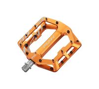 Funn Funndamental Pédales Plates Larges VTT, Axe CrMo (Orange)