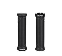 Funn Hilt JR Poignées de Guidon de VTT avec Un Seul Verrouillage à Serrage, poignées de Guidon de vélo avec Serrure avec Un diamètre intérieur de 19 mm, poignées de vélo Courtes (Noir)