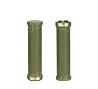 Funn Hilt JR Poignées de Guidon de VTT avec Un Seul Verrouillage à Serrage, poignées de Guidon de vélo avec Serrure avec Un diamètre intérieur de 19 mm, poignées de vélo Courtes (Vert Olive)