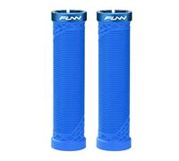 Funn Hilt Poignées de Guidon VTT avec système de Verrouillage Simple, légères et ergonomiques, avec Un diamètre intérieur de 22 mm, poignées de Guidon de vélo Uniques avec Motif (Bleu)