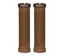 Funn Hilt Poignées de Guidon VTT avec système de Verrouillage Simple, légères et ergonomiques, avec Un diamètre intérieur de 22 mm, poignées de Guidon de vélo Uniques avec Motif (Brun)