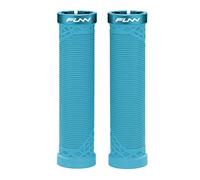 Funn Hilt Poignées de Guidon VTT avec système de Verrouillage Simple, légères et ergonomiques, avec Un diamètre intérieur de 22 mm, poignées de Guidon de vélo Uniques avec Motif (Turquoise)
