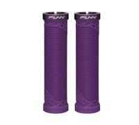 Funn Hilt Poignées de Guidon VTT avec système de Verrouillage Simple, légères et ergonomiques, avec Un diamètre intérieur de 22 mm, poignées de Guidon de vélo Uniques avec Motif (Violet)
