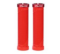FUNN Poignées de guidon VTT Hilt — verrouillage simple, légères et ergonomiques, Ø int. 22 mm (Rouge)