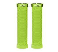Funn Hilt Poignées de Guidon VTT avec système de Verrouillage Simple, légères et ergonomiques, avec Un diamètre intérieur de 22 mm, poignées de Guidon de vélo Uniques avec Motif (Vert)