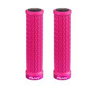 Funn Holeshot Poignées de Vélo de Montagne avec Serrage Unique, Diamètre Intérieur de 22 mm, Poignées de Guidon de Vélo Résistantes aux Extrémités Durcies (Rose)