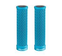 Funn Holeshot Poignées de Vélo de Montagne avec Serrage Unique, Diamètre Intérieur de 22 mm, Poignées de Guidon de Vélo Résistantes aux Extrémités Durcies (Turquoise)