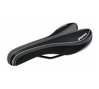 Funn Launch II Selle de Vélo de Montagne avec Rails en CrMo Légers, Siège de Vélo Confortable et Durable, Selle de Vélo Recouverte de PVC Résistant pour VTT, BMX et Vélo de Route (Noir)