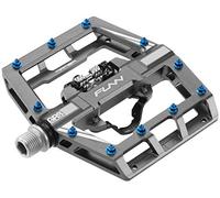 Funn Mamba Pédales VTT à Enclenchement, Pédales VTT à Clip Simple Côté, Compatibles avec Les Cales SPD, Pédales de Vélo avec Axe en CrMo de 9/16 Pouces pour VTT/BMX/Cyclisme Gravel (Gris)