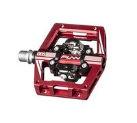 Funn Mamba S Pédales Automatiques VTT, Double Face, Cales SPD (Rouge)