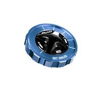 Funn NOS Bouchons de Valve Fourche RockShox 35 et 38mm, Type RS (Bleu) | Aluminium usiné CNC, molette décorative libre, sans réglage de pression, pur plaisir fidget, grip moleté, usage VTT