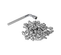 Funn Picots Street pour Python, Ripper, Mamba, M4x6mm, 50 Pcs (Argent)
