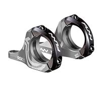 FUNN RSX Potence Direct Mount Double Té, Collier 35mm, Rise 30mm (Gris)