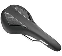 Funn Skinny Selle de Vélo de Montagne avec Rails en CrMo Durables, Siège de Vélo Léger et Aérodynamique, Selle de Vélo en Vinyle Cuir Résistant pour VTT, BMX et Vélo de Route (Noir)