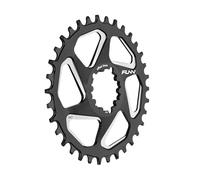 FUNN Solo DX Plateau Étroit et Large pour Chaîne de 9 10 11 12 Vitesses, Compatible avec Pédalier à Interface Directe SRAM, Déport de 3mm (34T, Noir)