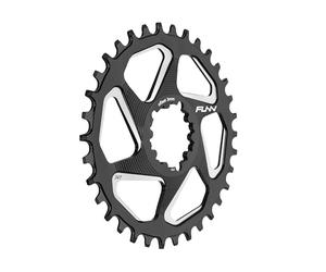 FUNN Solo DX Plateau, SRAM Direct Mount, Offset 3mm | Alu AL7075 CNC, dents alternées, fixation boost et non-boost, bonne rétention de chaîne, usage VTT, BMX et route