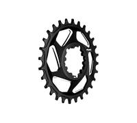 Funn Solo DX Plateau, SRAM Direct Mount, Offset 6mm | Alu AL7075 CNC, dents alternées, fixation boost et non-boost, bonne rétention de chaîne, usage VTT, BMX et route