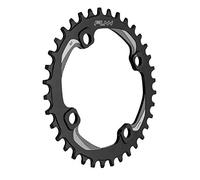 FUNN Solo Plateau Étroit et Large pour Chaîne 9 10 11 12 Vitesses, Compatible avec Pédalier à Interface BCD 104 mm, Plateau de Chaîne pour Vélo à Vitesse Unique (36T, Noir)