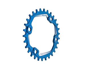 Funn Solo Plateau Narrow Wide, BCD 96mm Asymétrique, 30T (Bleu)