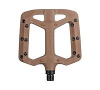 Funn Taipan Pédales Plates VTT Plastique, Axe CrMo (Marron)