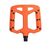 FUNN Pédales de vélo Taipan — paire plates, thermoplastique renforcé, axe CrMo 9/16 pouces Orange