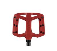 FUNN Pédales de vélo Taipan S en thermoplastique renforcé fibres de verre avec axes CrMo 9/16 Rouge