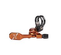 Funn UpDown Kit de Levier à Distance CNC pour Tige de Selle télescopique de VTT, Montage 4 Positions, Compatible avec Les tiges de Selle à routage Externe et Interne (Orange)