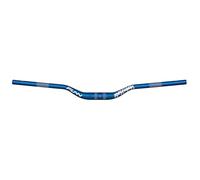 Funn Upturn Cintre Riser, Collier 35mm, Largeur 800mm, Rise 40mm (Bleu) | Triple butté, alu AL6061 et AL6066, géométrie relevée, repères leviers frein et vitesses, usage VTT et BMX