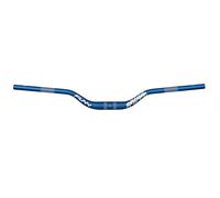 Funn Upturn Cintre Riser, Collier 35mm, Largeur 800mm, Rise 55mm (Bleu) | Triple butté, alu AL6061 et AL6066, géométrie relevée, repères leviers frein et vitesses, usage VTT et BMX